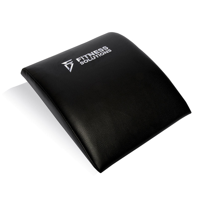 Colchoneta abdominal ABMAT goma espuma negra con soporte lumbar curvo para abdominales Fitness Solutions