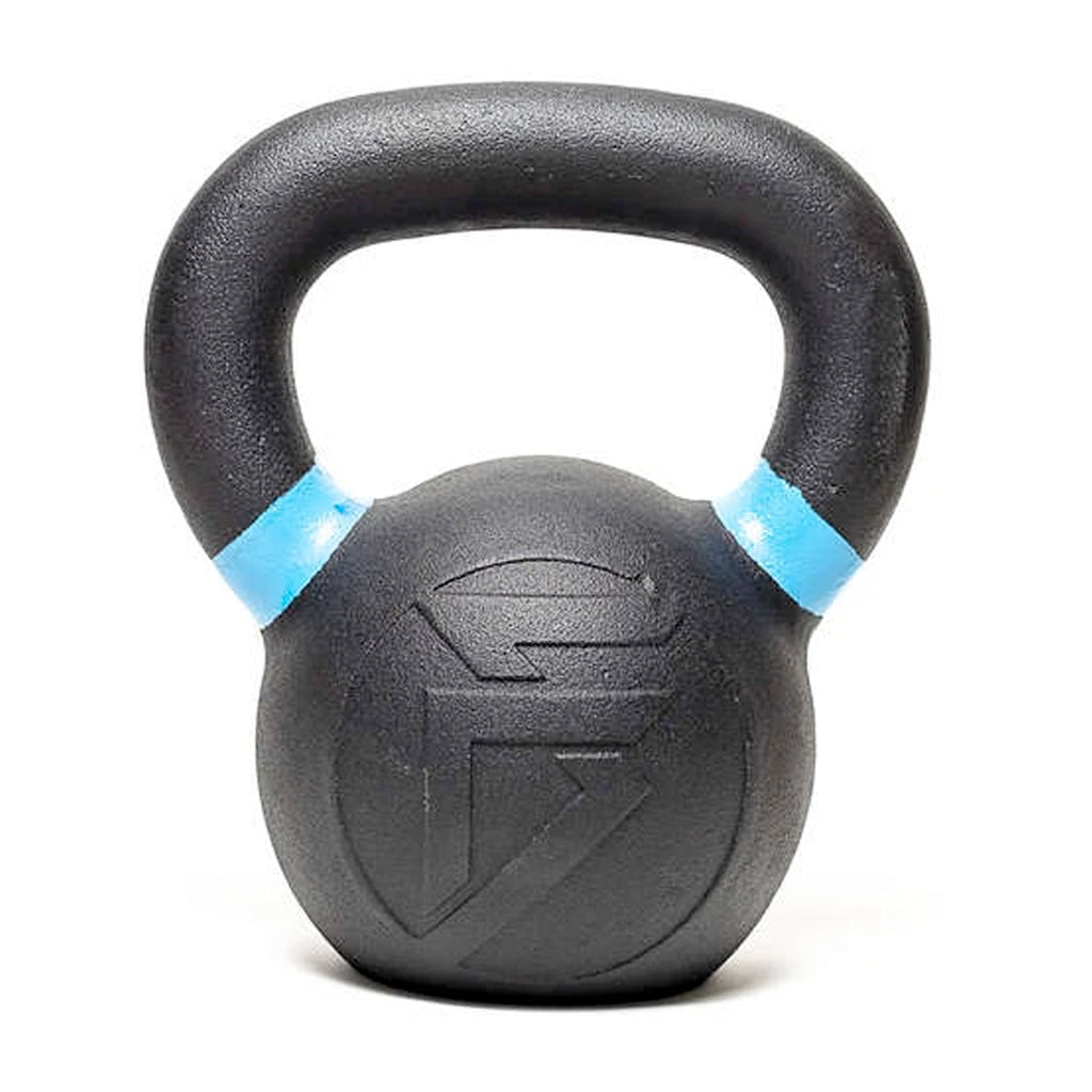 Pesa rusa kettlebell powder coat 12 kilos hierro negro con agarre antideslizante Fitness Solutions