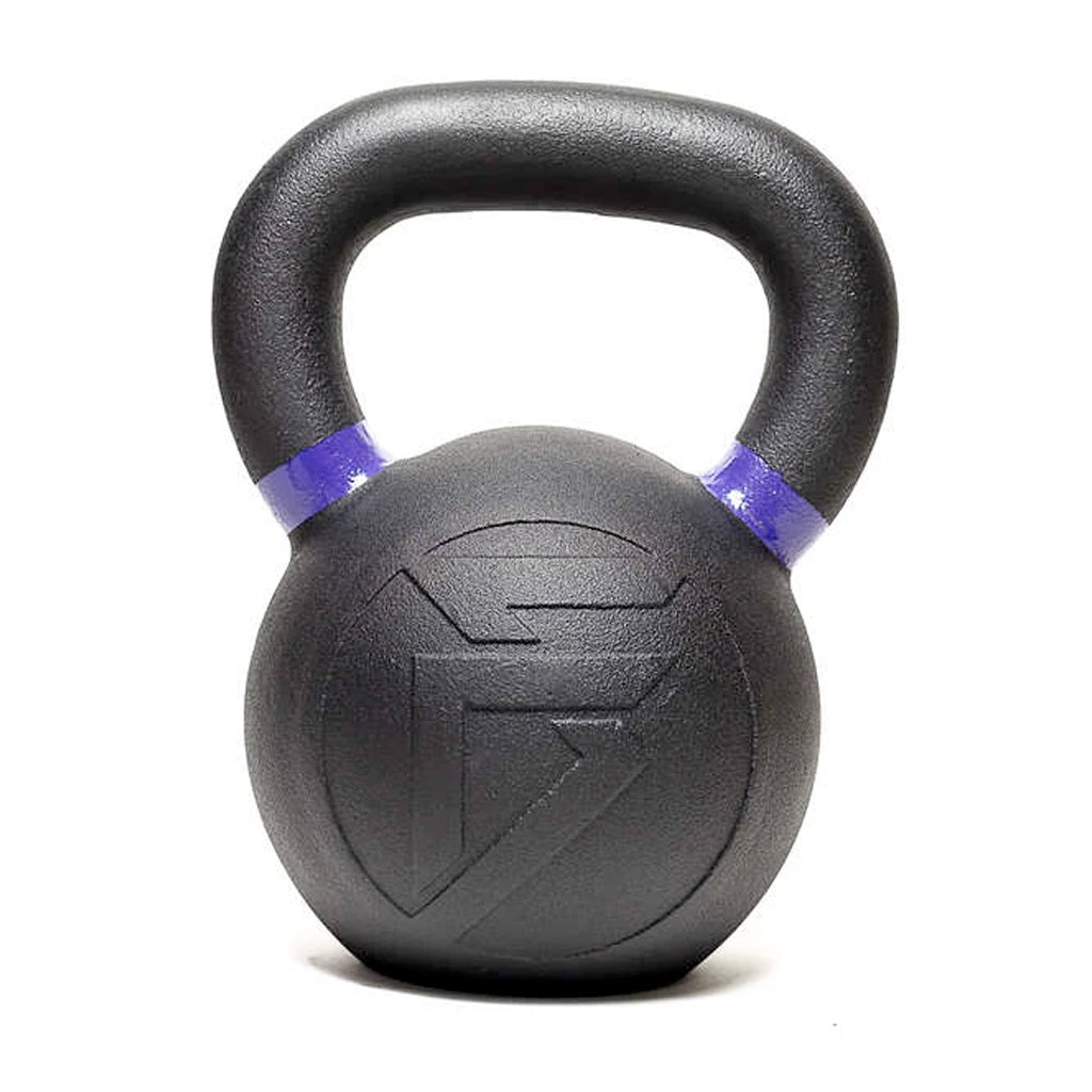 Pesa rusa kettlebell powder coat 20 kilos hierro negro con agarre antideslizante Fitness Solutions