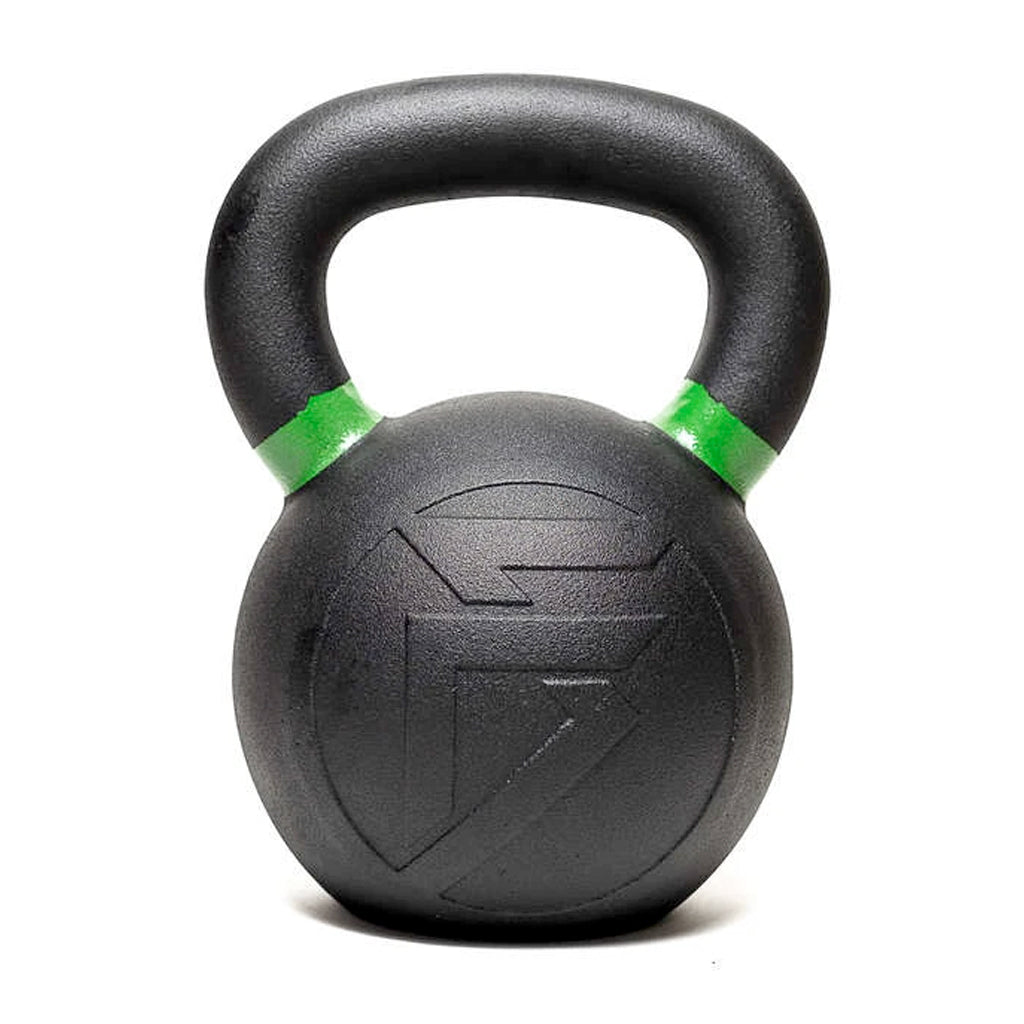 Pesa rusa kettlebell powder coat 24 kilos hierro negro con agarre antideslizante Fitness Solutions