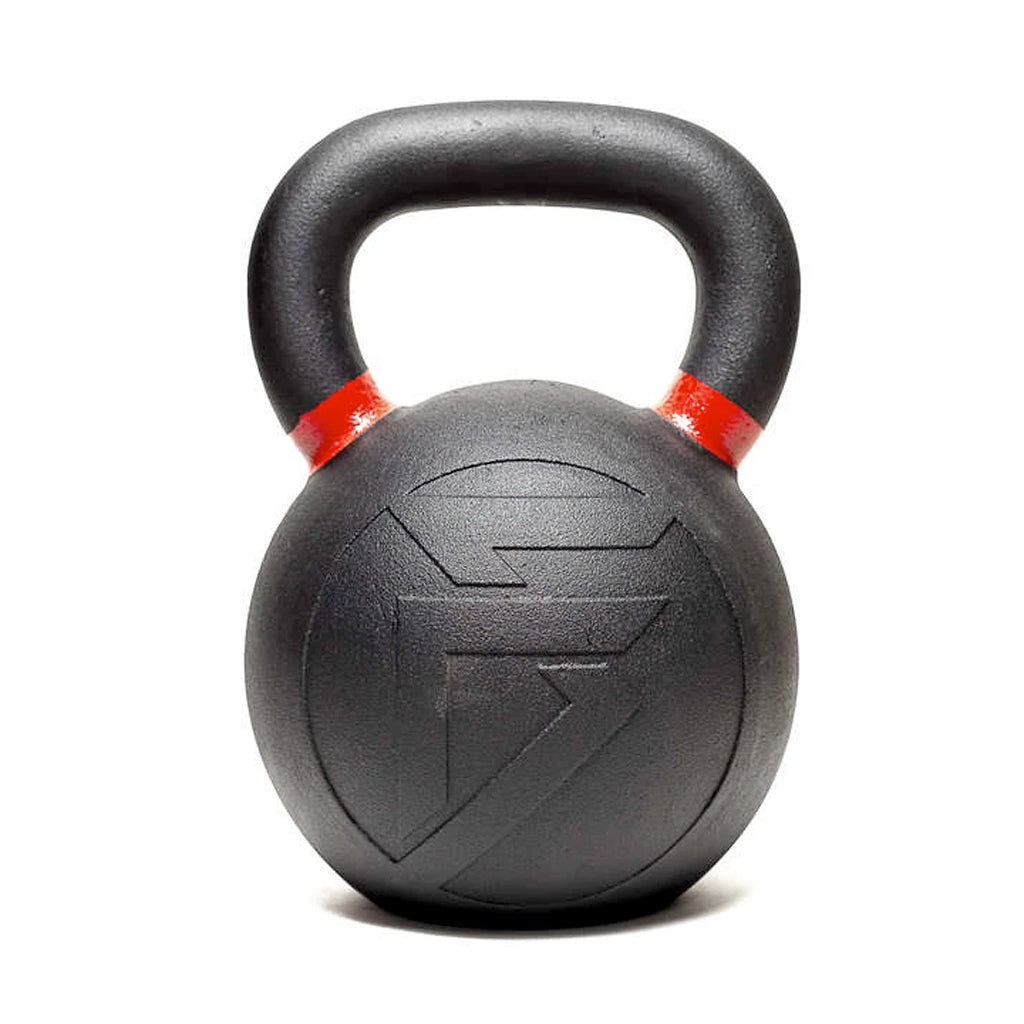 Pesa rusa kettlebell powder coat 32 kilos hierro negro con agarre antideslizante Fitness Solutions