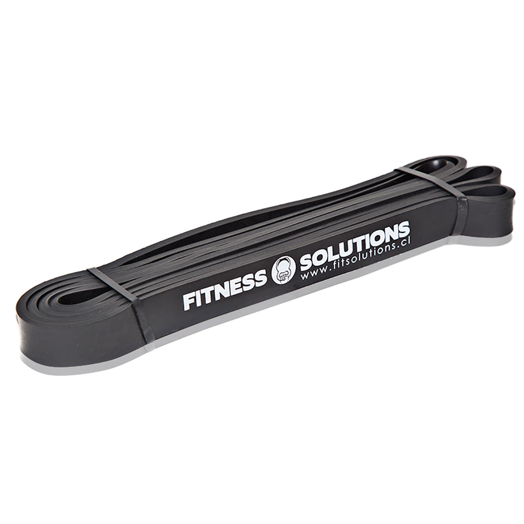 Banda elástica de resistencia color negro 21 milímetros de ancho para pull-ups y movilidad Fitness Solutions