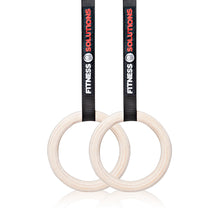 Par de Anillas de Madera con Correa